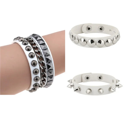 Unisex Punk Gothic Spike & Studded Bracelets