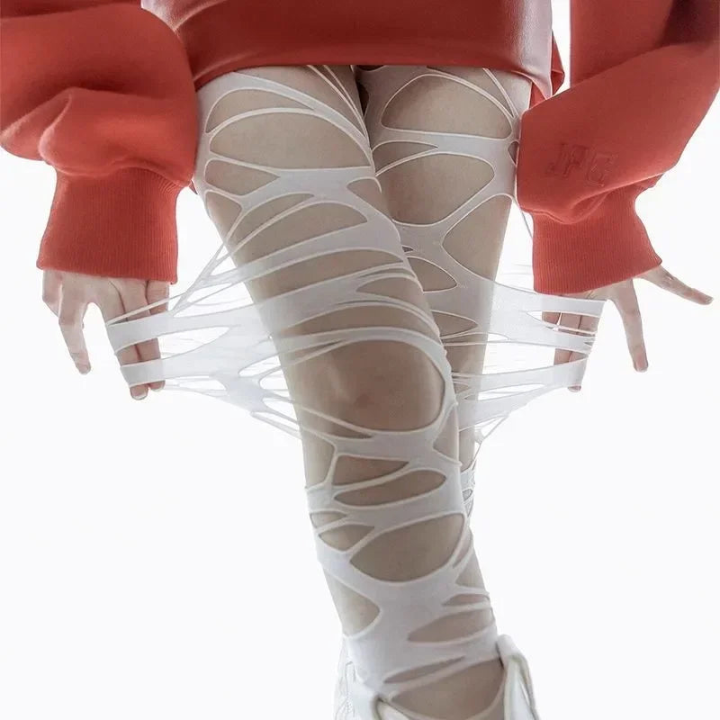 Fashion Punk Torn Gothic Stockings