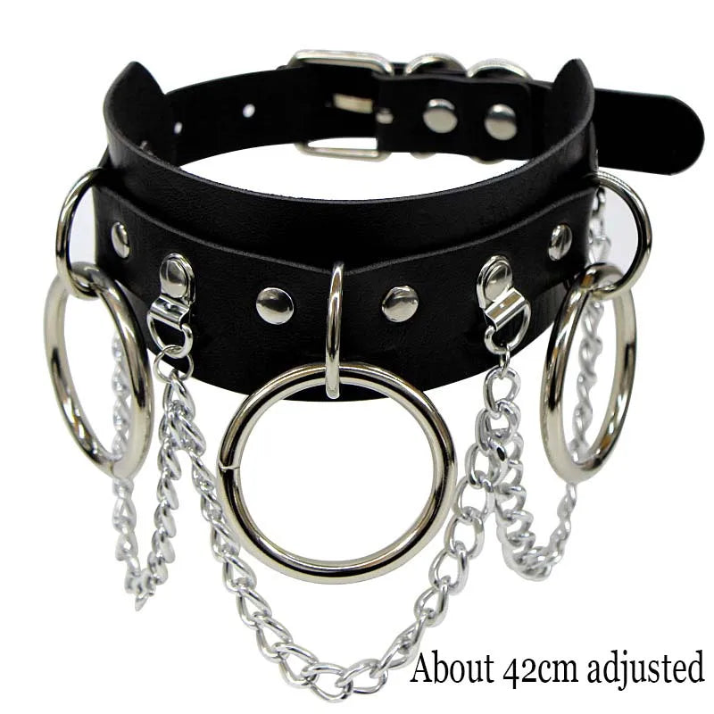 Women's Black Punk Choker Collar's