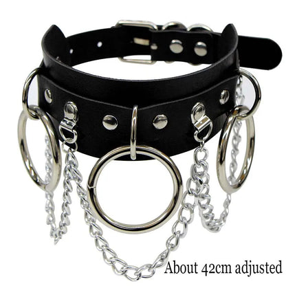 Women's Black Punk Choker Collar's