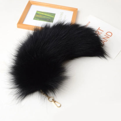 28cm Plush-Fox Tail Keychain