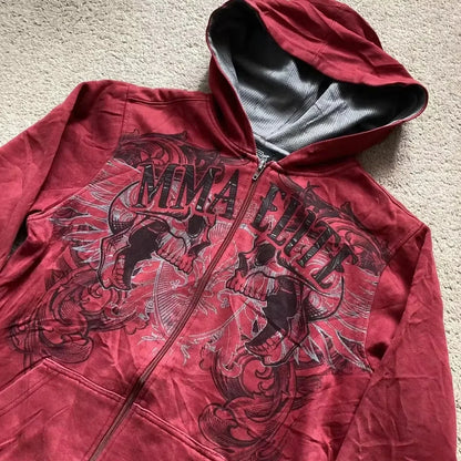 2000s Vintage MMA Elite, South Pole & Tapout Zip Up Hoodie's - Unisex