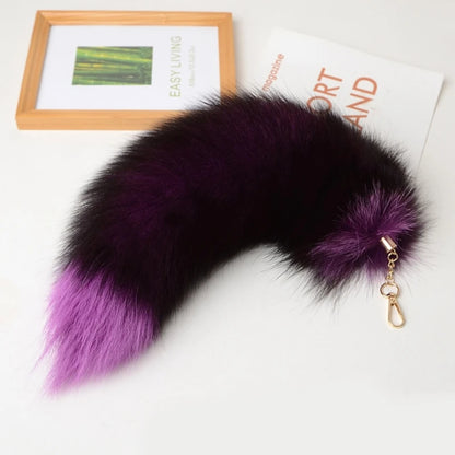 28cm Plush-Fox Tail Keychain