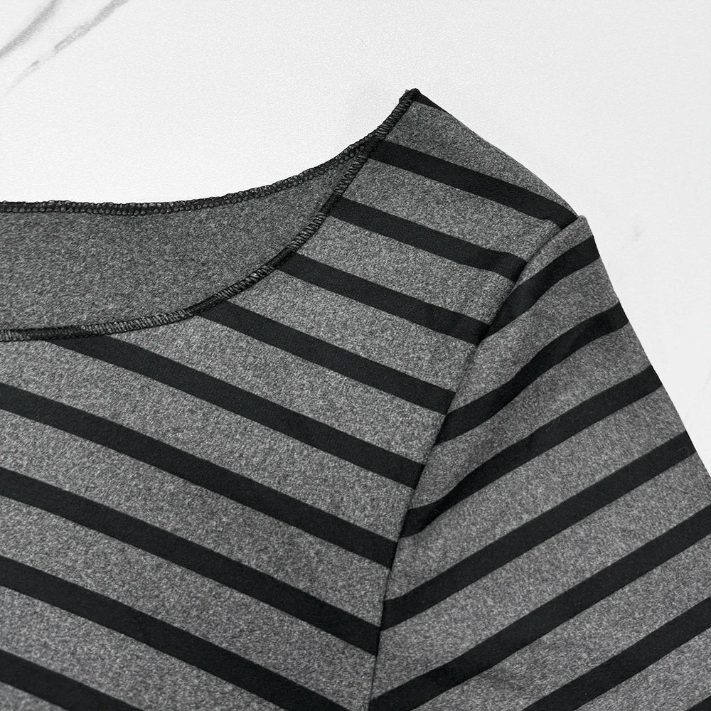 Women's Thin Striped Off-Shoulder Top