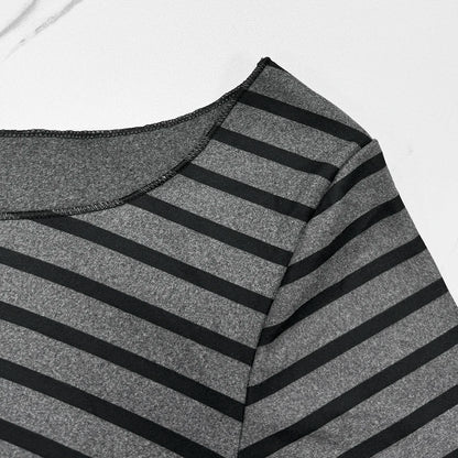 Women's Thin Striped Off-Shoulder Top