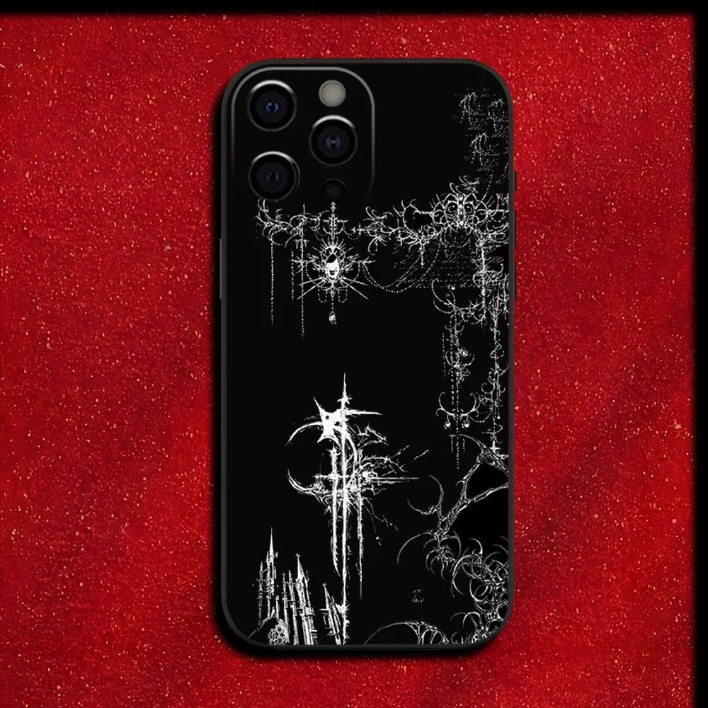 Gothic Cybersigilism Phone Case Art