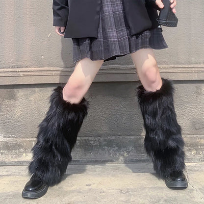 Women Faux Fur Leg Warmer