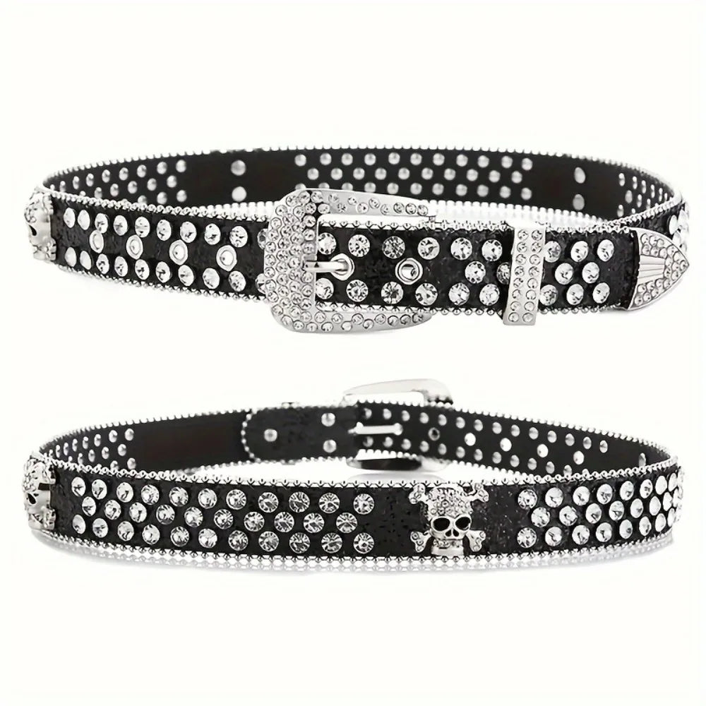 Stylish Rhinestone Y2K Woman's BB Belts