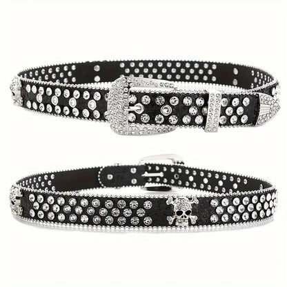 Stylish Rhinestone Y2K Woman's BB Belts