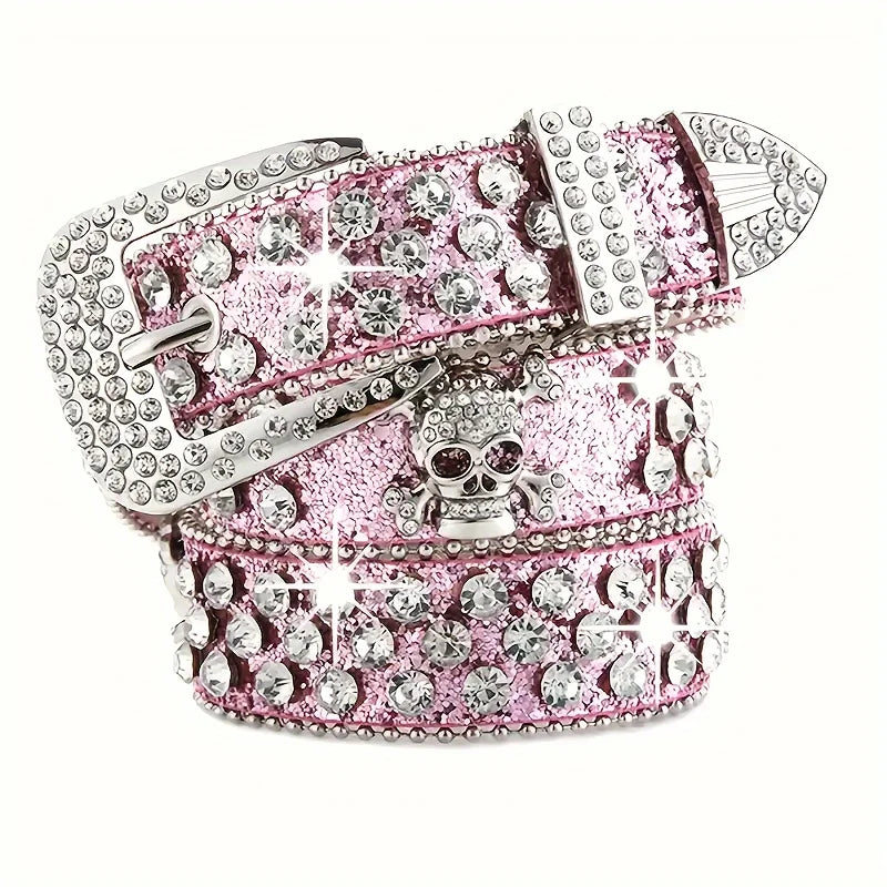 Stylish Rhinestone Y2K Woman's BB Belts