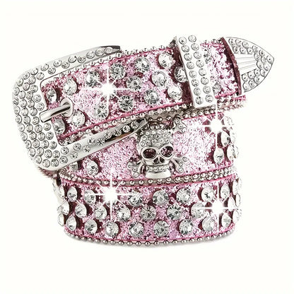Stylish Rhinestone Y2K Woman's BB Belts