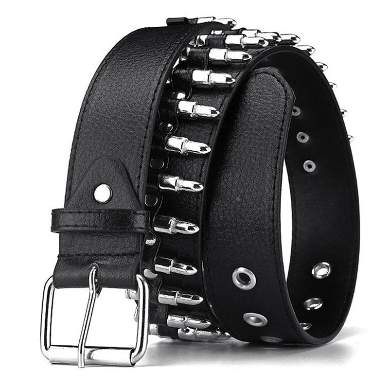 Silver Death Studded Belts