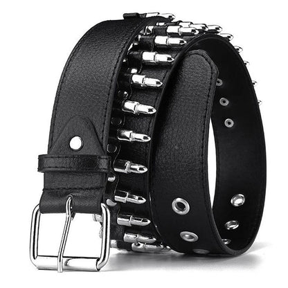Silver Death Studded Belts