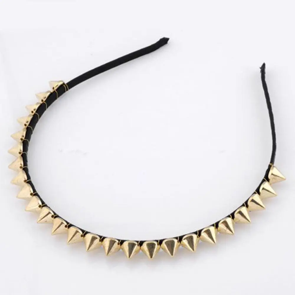 Silver & Gold Spike Metal Headband