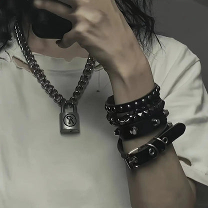 Unisex Punk Gothic Spike & Studded Bracelets