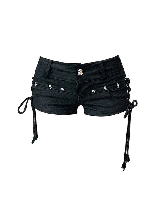 Women's Vintage Gothic Jean Shorts