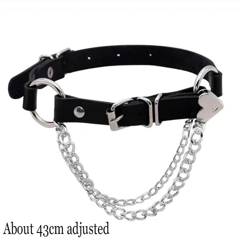 Women's Black Punk Choker Collar's