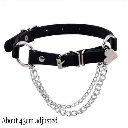 Women's Black Punk Choker Collar's