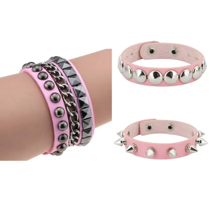 Unisex Punk Gothic Spike & Studded Bracelets