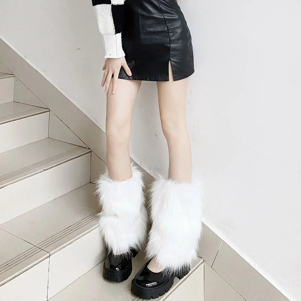 Women Faux Fur Leg Warmer