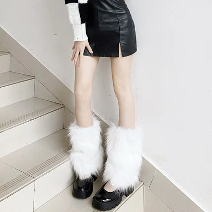 Women Faux Fur Leg Warmer