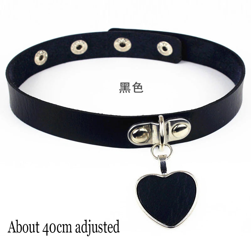 Women's Black Punk Choker Collar's