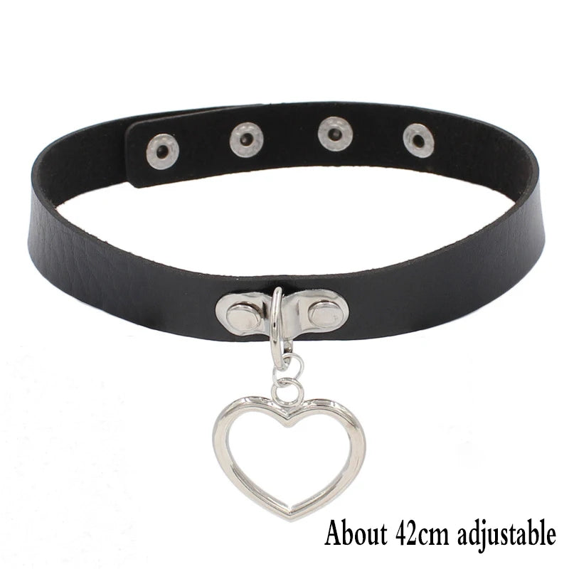 Women's Black Punk Choker Collar's