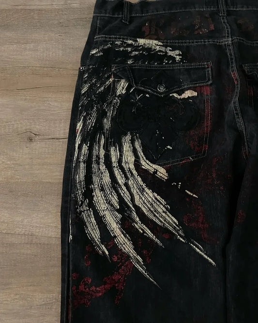 Baggy Street Wear Harajaku Gothic Jeans