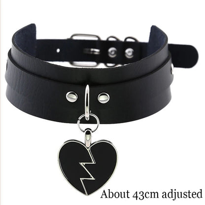 Women's Black Punk Choker Collar's