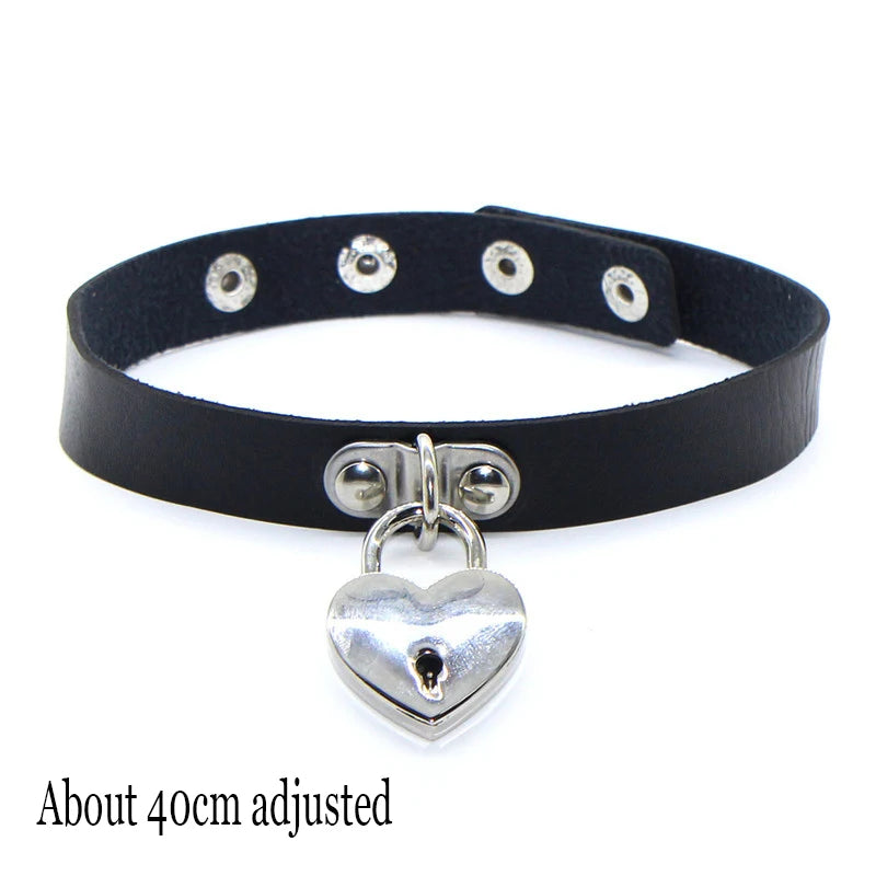 Women's Black Punk Choker Collar's