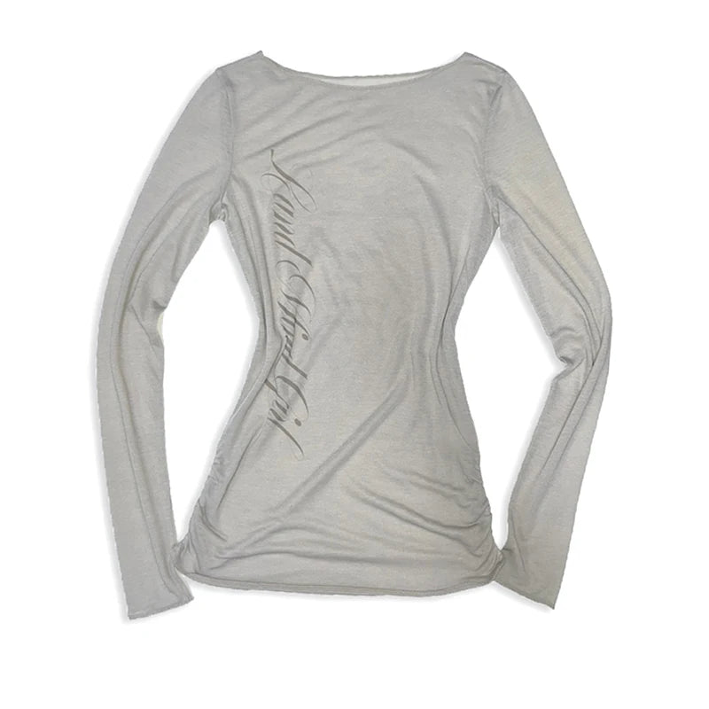 Women's Gothic Slim Long Sleeve Tee