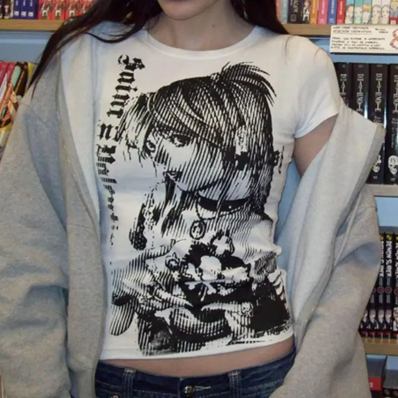 Y2K Women's Death Note Misa Amane Top