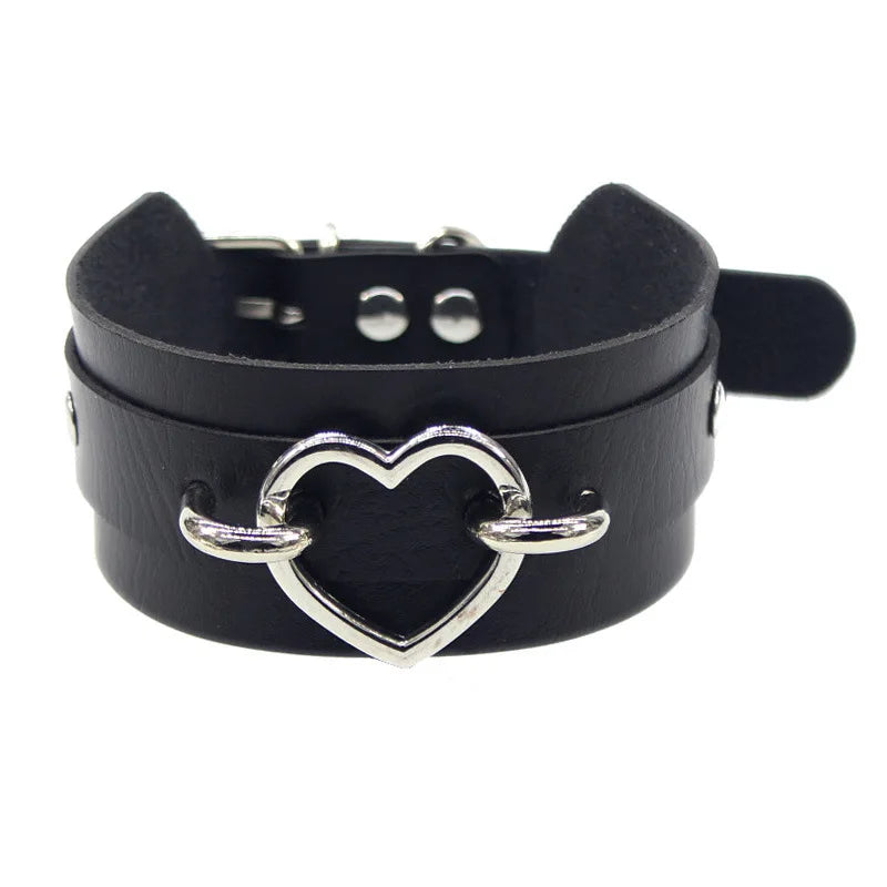 Women's Black Punk Choker Collar's